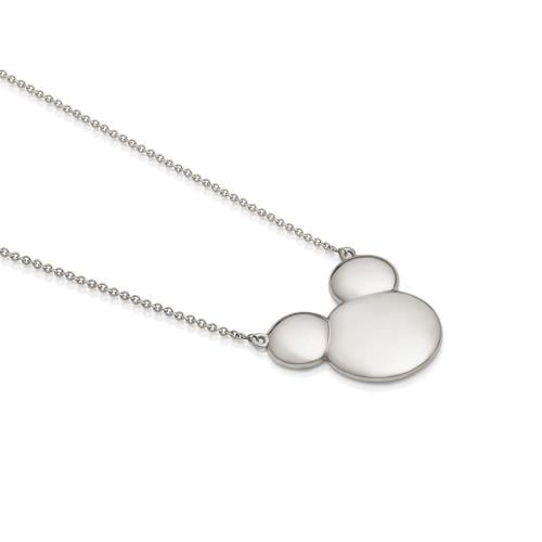 DISNEY METAL PRECIOUS - Solid Mickey Necklace 'Sterling Silver' Couture Kingdom