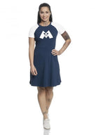 DISNEY - Mickey Mouse M College Dress Navy/White (S) Runns