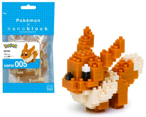 POKEMON - Eevee - Figur Nanoblock 10cm Bandai Red