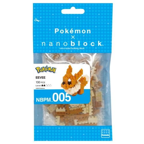 POKEMON - Eevee - Figur Nanoblock 10cm Bandai Red