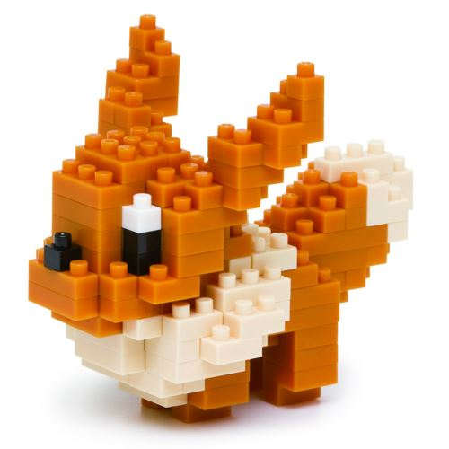 POKEMON - Eevee - Figur Nanoblock 10cm Bandai Red