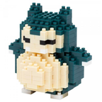 POKEMON - Snorlax - Figur Nanoblock 10cm Bandai Red