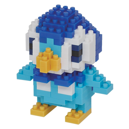 POKEMON - Piplup - Figur Nanoblock 10cm Bandai Red