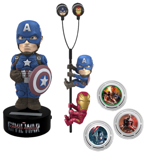 MARVEL - GIFT Set Body Knocker Scalers Hubsnaps - Captain America Neca