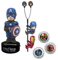 MARVEL - GIFT Set Body Knocker Scalers Hubsnaps - Captain America Neca