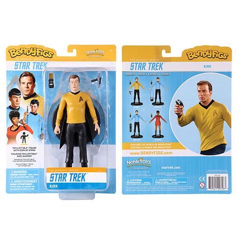 STAR TREK - Kirk - Bendyfigs Figur med Stöd Noble Collection