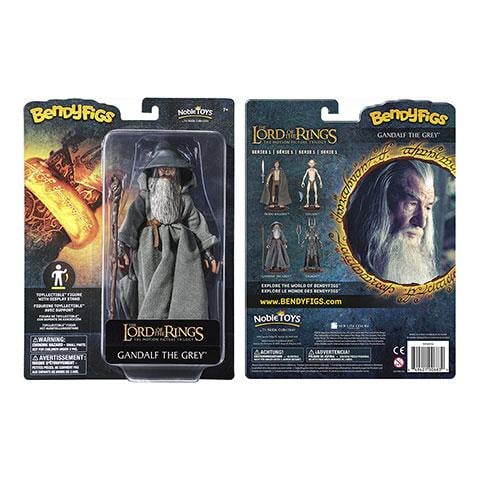 LORD OF THE RINGS - Gandalf - Bendyfigs Figur med Stöd Noble Collection