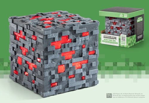 MINECRAFT - Luminous Redstone Ore - Collector Replica 10cm Noble Collection
