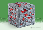 MINECRAFT - Luminous Redstone Ore - Collector Replica 10cm Noble Collection