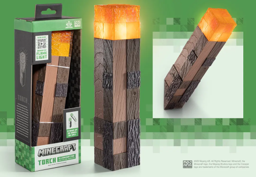 MINECRAFT - Luminous Torch - Collector Replica 25cm Noble Collection