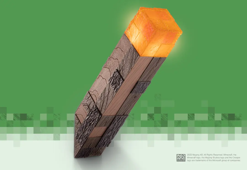 MINECRAFT - Luminous Torch - Collector Replica 25cm Noble Collection