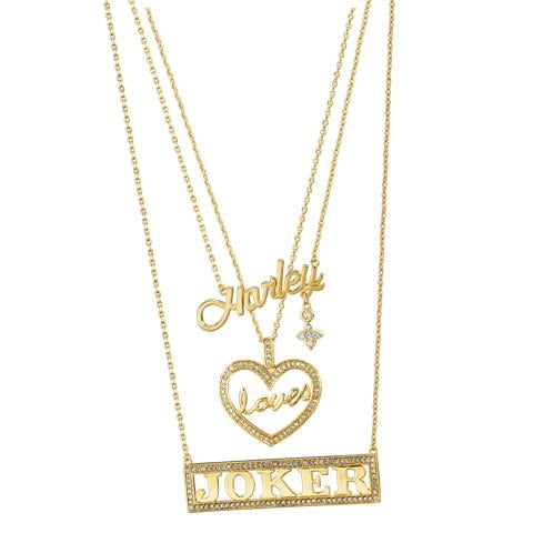SUICIDE SQUAD - Harley Loves Joker - Set of 3 Halsband Noble Collection