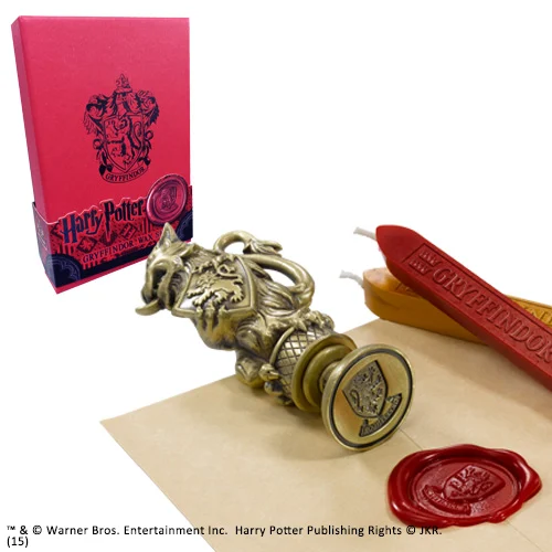 HARRY POTTER - Hogwarts House Wax Seals - Gryffindor Noble Collection