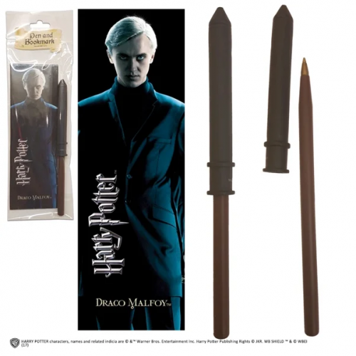 HARRY POTTER - Pen + Bookmark - Draco Malfoy Noble Collection
