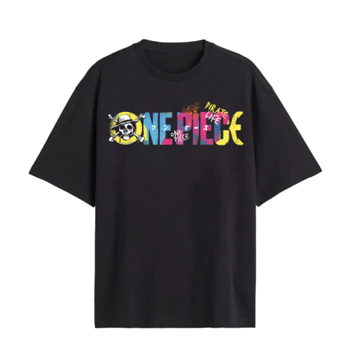 ONE PIECE - Logotyp - T-shirt för män (M) Cotton Division