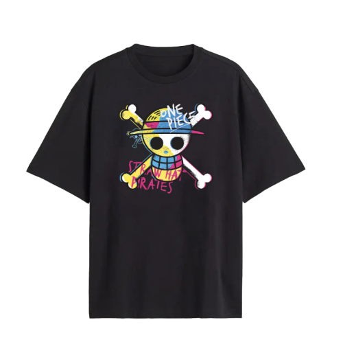 ONE PIECE - Straw Hat Pirate - T-Shirt Herr (L) Cotton Division