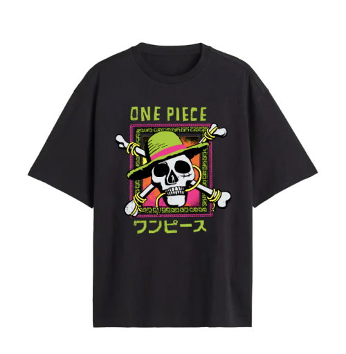 ONE PIECE - Jolly Roger - T-shirt för män (S) Cotton Division