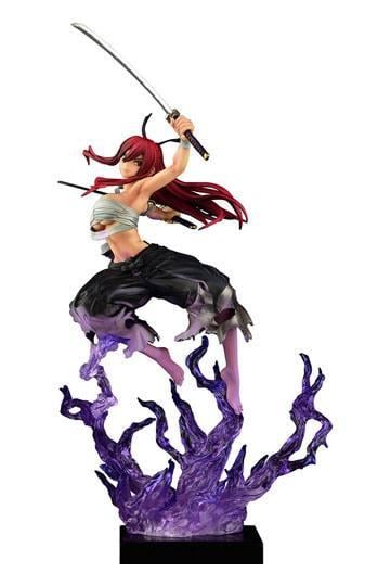 FAIRY TAIL - Erza Scarlet Samurai Ver. Shikkoku - Staty OrcaToys 43cm Runns