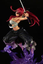 FAIRY TAIL - Erza Scarlet Samurai Ver. Shikkoku - Staty OrcaToys 43cm Runns