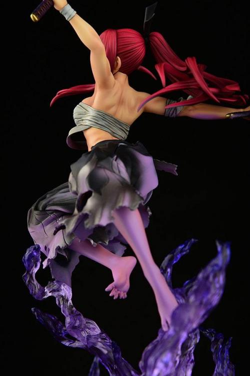 FAIRY TAIL - Erza Scarlet Samurai Ver. Shikkoku - Staty OrcaToys 43cm Runns