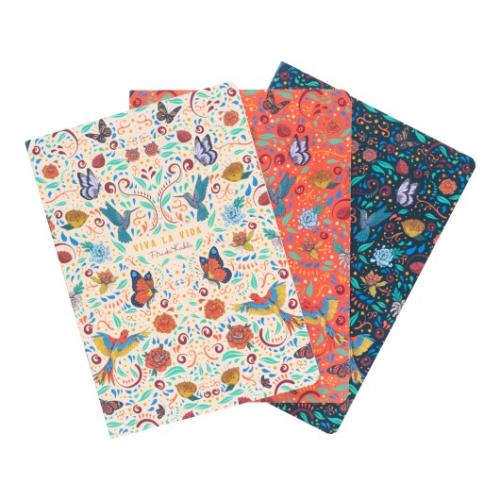 FRIDA KAHLO - 3 Pack of Anteckningsblocks - Size A5 Grupo Erik