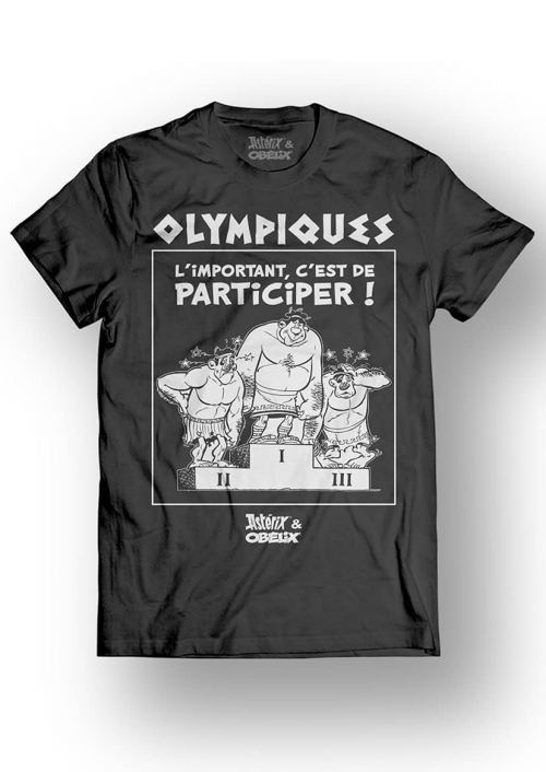 ASTERIX & OBELIX - T-Shirt - Olympiques - Svart (M) Runns