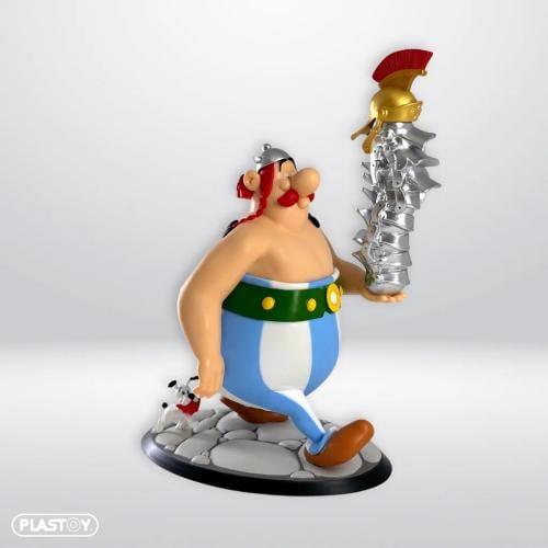 ASTERIX & OBELIX - Obelix hög av hjälmar - figur 22 cm Plastoy