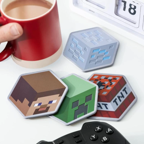 MINECRAFT - Set av 4 Metal Coasters Runns