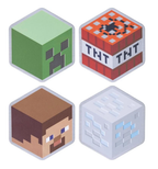 MINECRAFT - Set av 4 Metal Coasters Runns