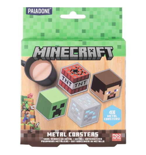 MINECRAFT - Set av 4 Metal Coasters Runns