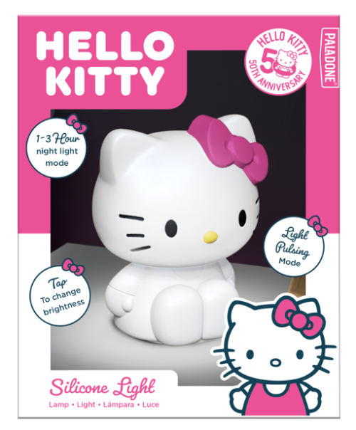 HELLO KITTY - 'SquishyGlo' Silikonlampa Uppladdningsbar 18cm Paladone