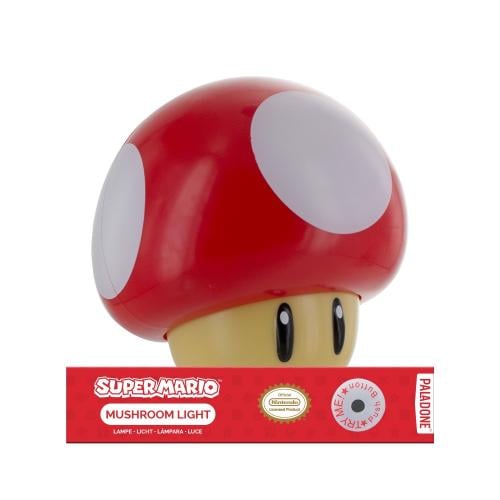 SUPER MARIO - Svamp - Mini Lampa med Ljud - Prova Mig Runns