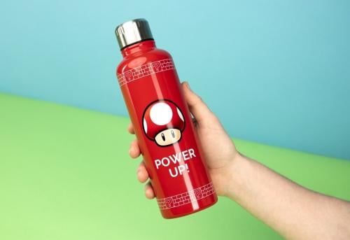 SUPER MARIO - Power Up - Metallflaska 500ml Paladone