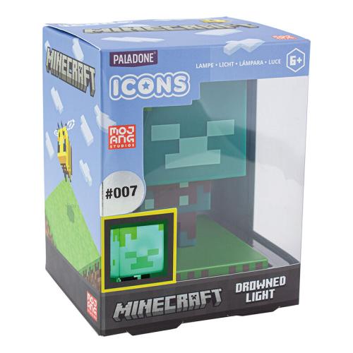 MINECRAFT - Drowned Zombie - Icon Light 3.9 inch Paladone