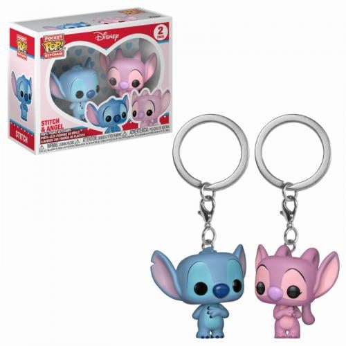 Pocket Pop Nyckelrings: Disney - Stitch & Angel (2-pack) Funko