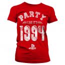 PLAYSTATION - T-shirt Party Like It's 1994 - GIRL Röd (S) Runns