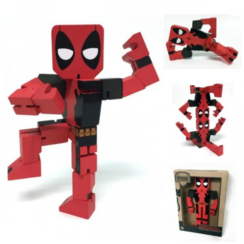 MARVEL - Träfigur - Deadpool - 20Cm Runns