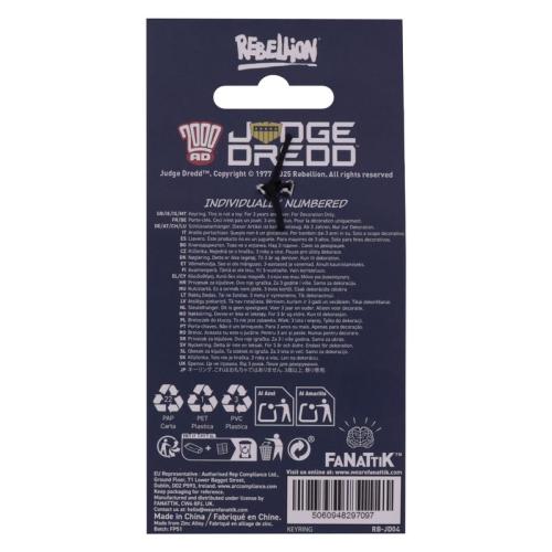 2000AD JUDGE DREDD - Badge - Limited Edition Nyckelring Fanattik