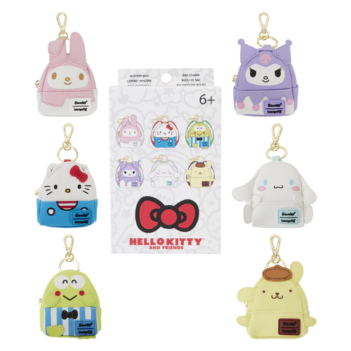 HELLO KITTY - Mini Ryggsäck Bag Charm Loungefly Mystery Box Loungefly