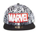 MARVEL - Keps - Classic Logo Red & White Difuzed