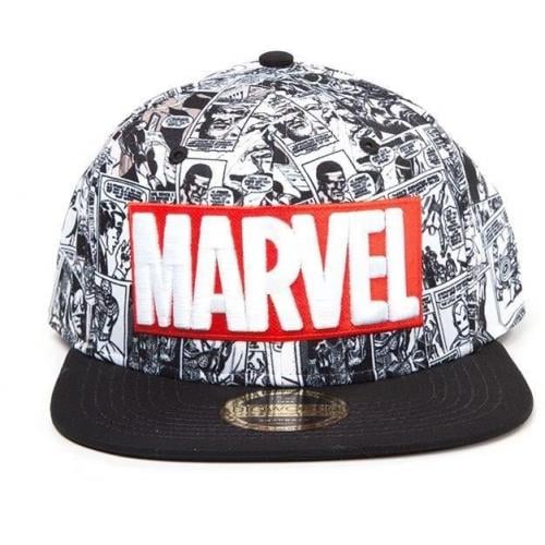 MARVEL - Keps - Classic Logo Red & White Difuzed