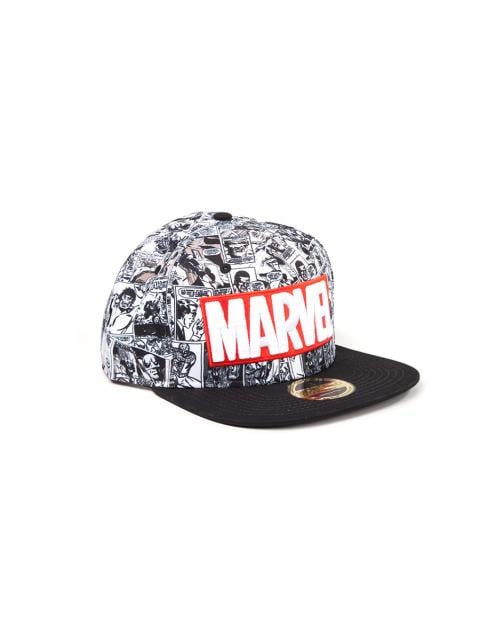 MARVEL - Keps - Classic Logo Red & White Difuzed