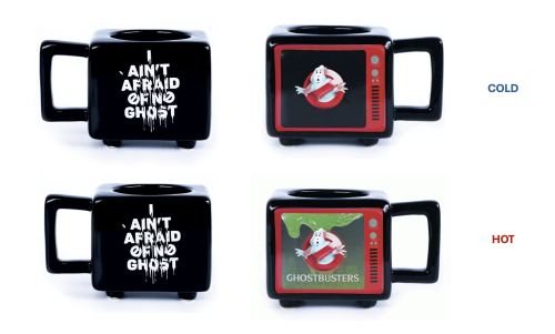 GHOSTBUSTERS - I Ain't Afraid - RETRO TV Heat Change Mug 500ml Pyramid