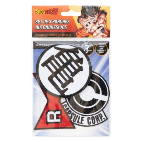 DRAGON BALL Z - Set of 3 Iron-on Patch Grupo Erik