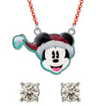 MICKEY - Xmas Set - Halsband + Par av Studörhängen Peershardy