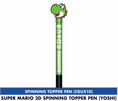 SUPER MARIO - Yoshi - 2D Spinning Topper Pen Pyramid