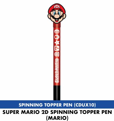 SUPER MARIO - Mario - 2D Spinning Topper Pen Pyramid