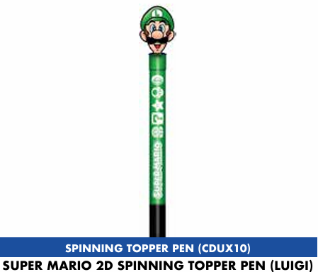 SUPER MARIO - Luigi - 2D Spinning Topper Pen Pyramid