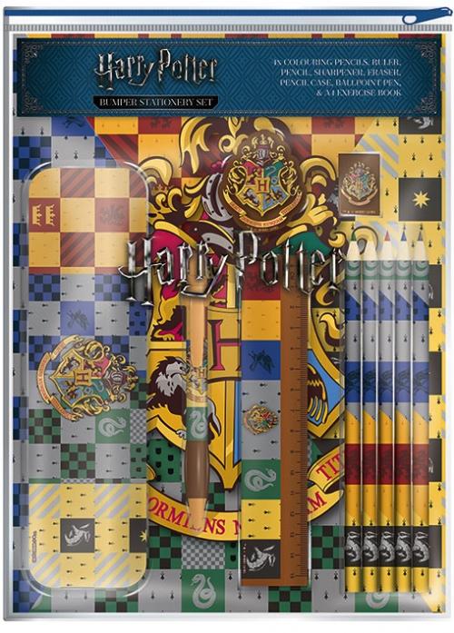 HARRY POTTER - Bumper Stationary Set - House Crest Pyramid