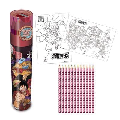 ONE PIECE - Straw Hat Pirates - Pencil Tube '2 Poster Inside' Pyramid